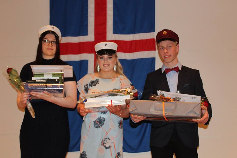 Verðlaunahafar hollvarða FSu vorið 2018