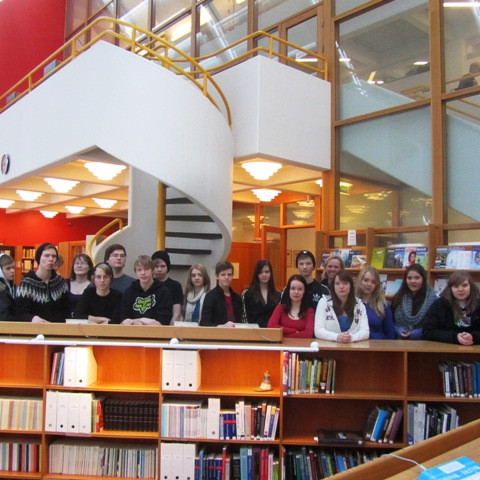 Grunnskólanemar í heimsókn