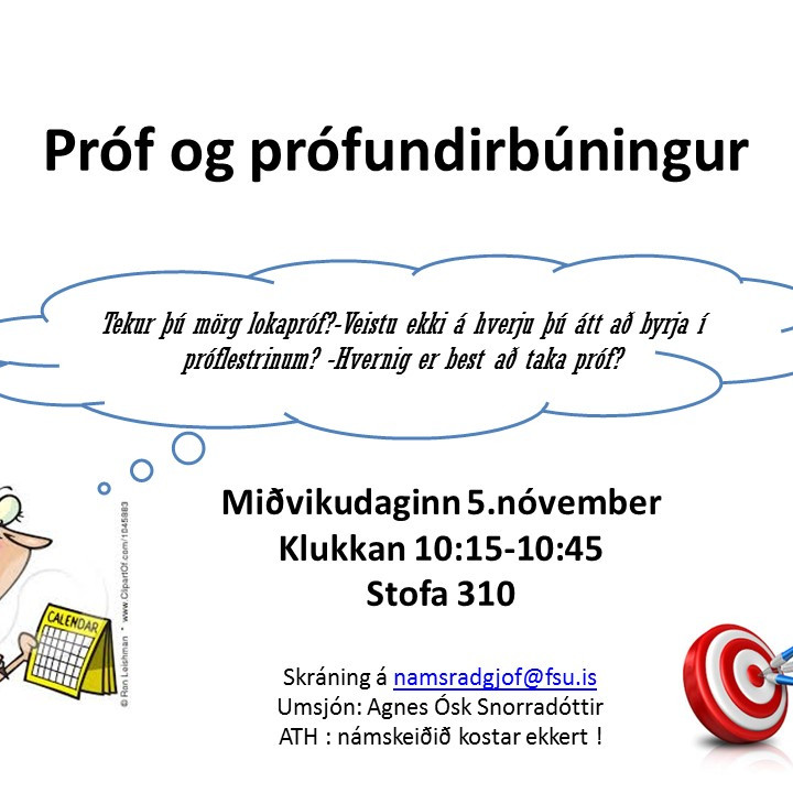 Örnámskeið í prófum og prófaundirbúningi