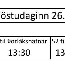 Akstur Strætó vegna Flóafárs