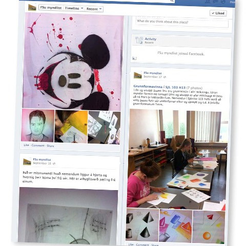 Myndlist á facebook