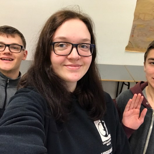 Gettu betur lið FSu 2018. Frá vinstri Artúr Guðnason, Vilborg Ísleifsdóttir og Sólmundur Magnús Sigu…