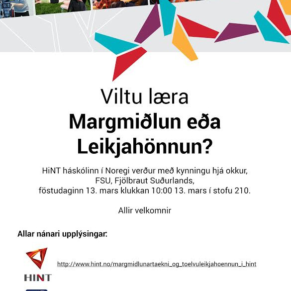 Kynning á margmiðlunar- og leikjahönnunarnámi