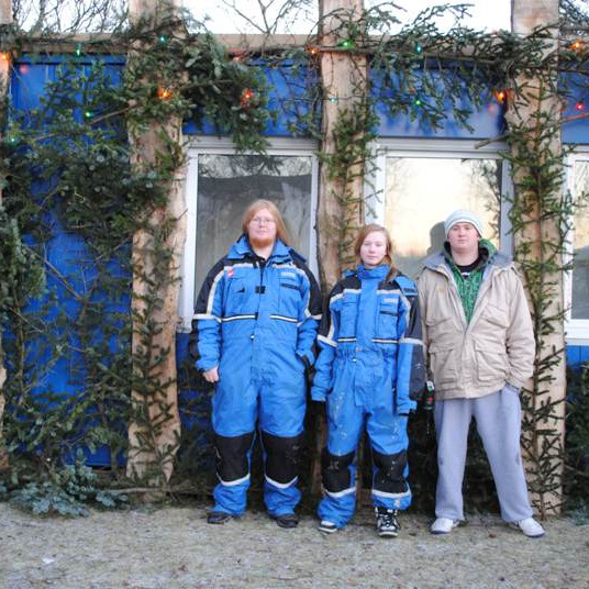 Unnið í Jólagarðinum