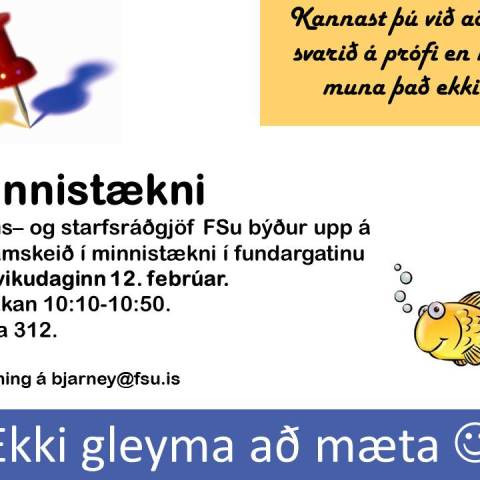 Námskeið í minnistækni