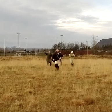 Víg Höskuldar fest á filmu í íslensku