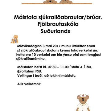 Málstofa nemenda á sjúkraliðabraut