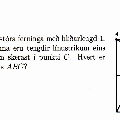 Gott gengi í stærðfræðikeppni