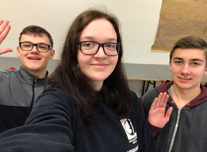 Gettu betur lið FSu 2018. Frá vinstri Artúr Guðnason, Vilborg Ísleifsdóttir og Sólmundur Magnús Sigu…