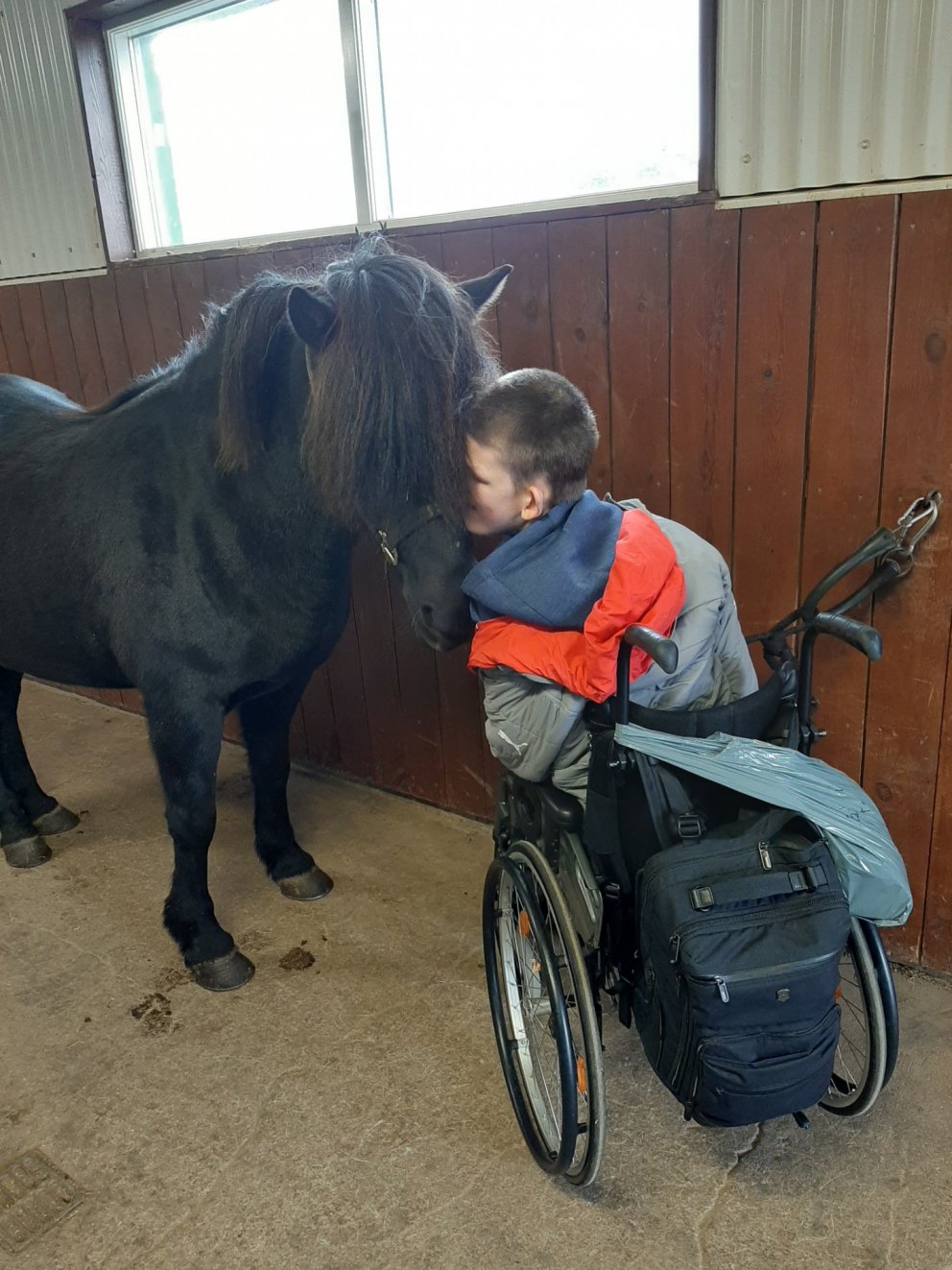 Ingimar var ánægður að hitta Brján, vin sinn eftir langt hlé.