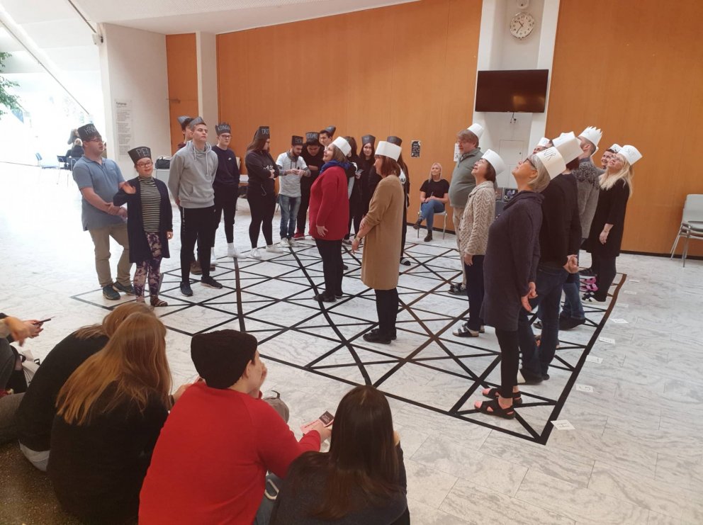 Manntaflið var á sínum stað á Kátum dögum.