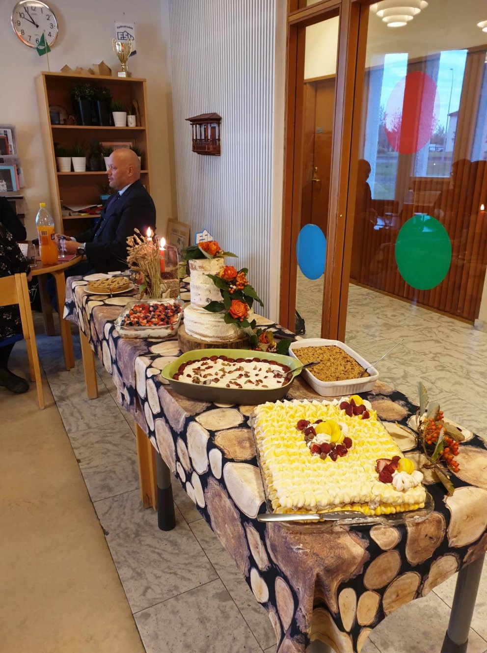 Glæsilegt kaffihlaðborð.