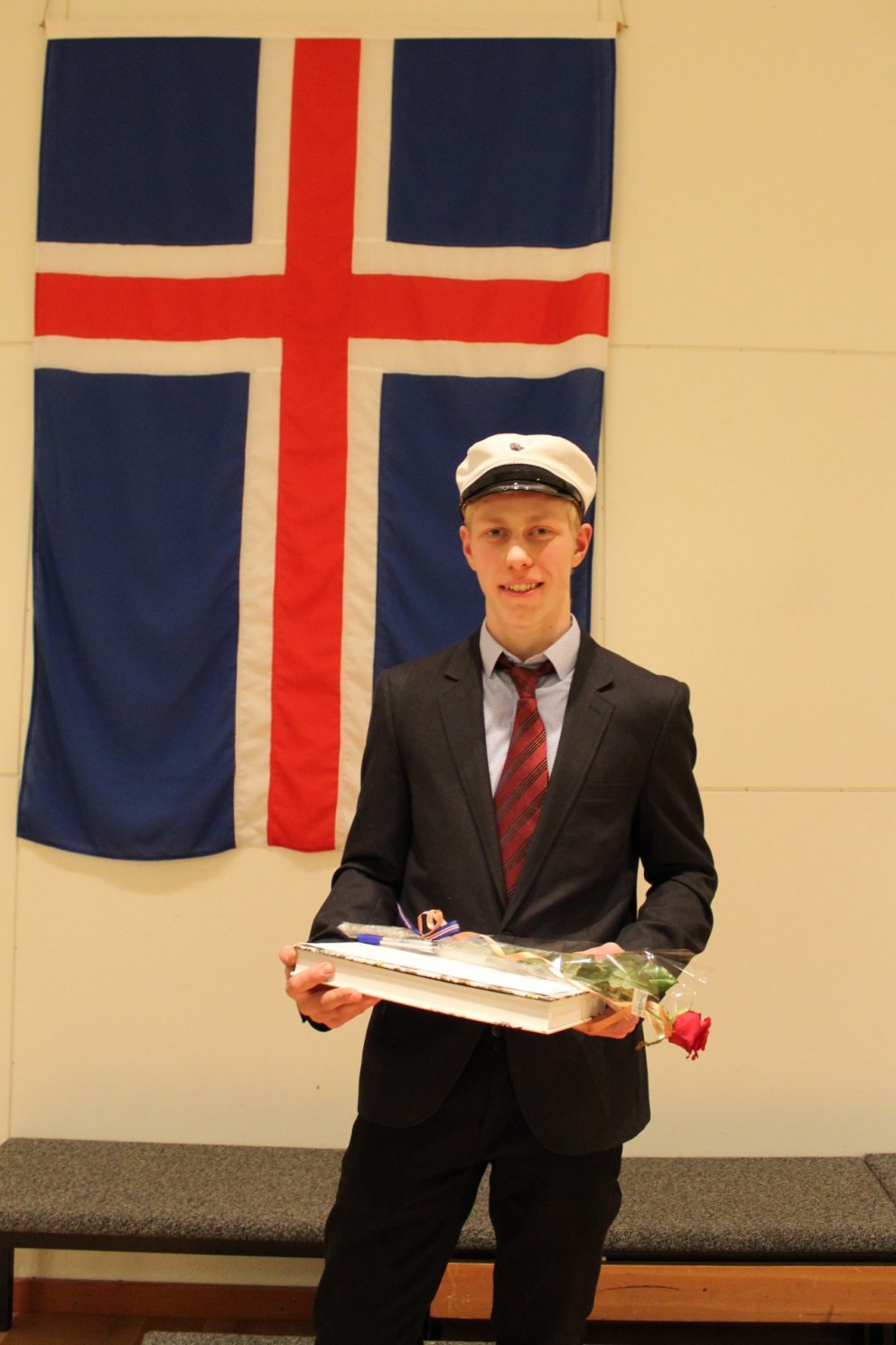 Almar Óli Atlason, dúx FSu á haustönn 2018.