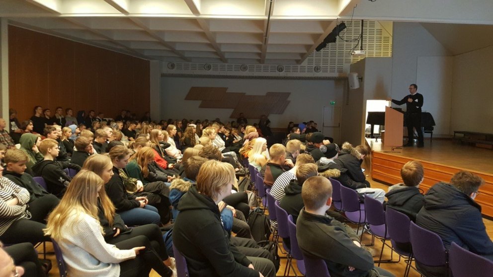 Andri Snær Magnason ræddi um loftslagsmál og súrnun hafsins.