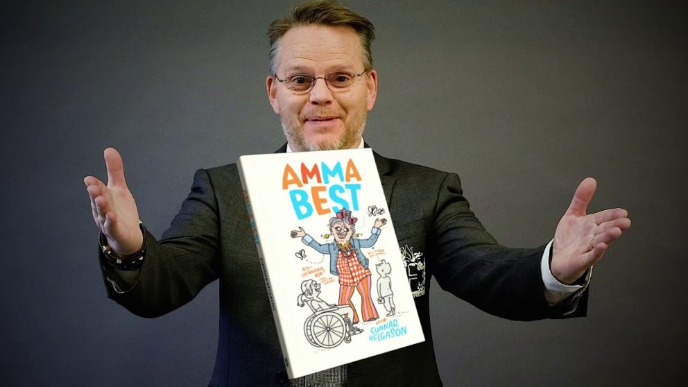 GUNNAR HELGASON Í HEIMSÓKN