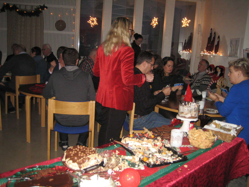 Jólahlaðborð í kaffitímanum.