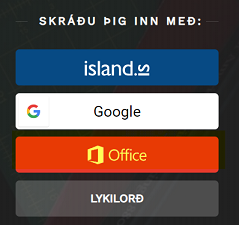 Aðgangur að INNU og Office365 í FSu