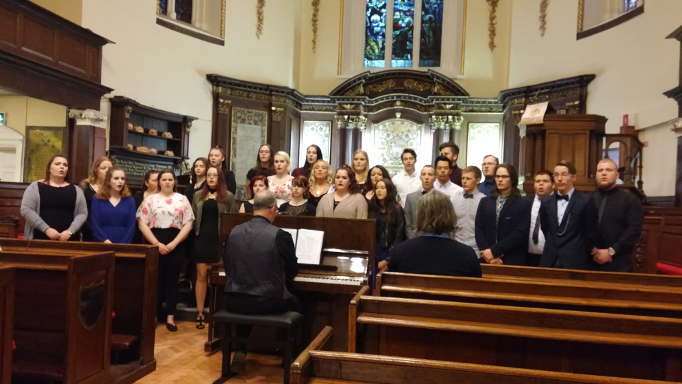 Kór FSu hélt tónleika í Dublin.