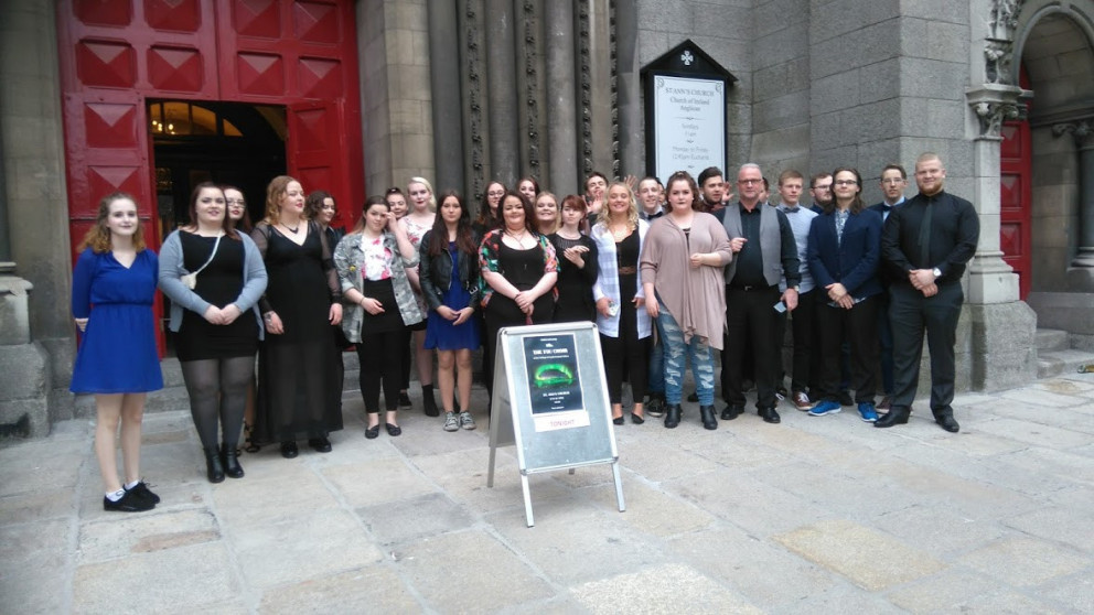 Myndin er tekin í nýafstaðinni ferð kórsins til Dublin.