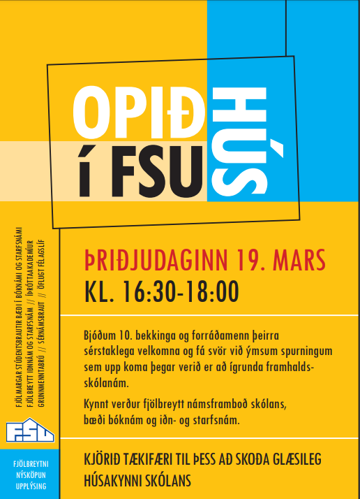 Opið hús 19. mars