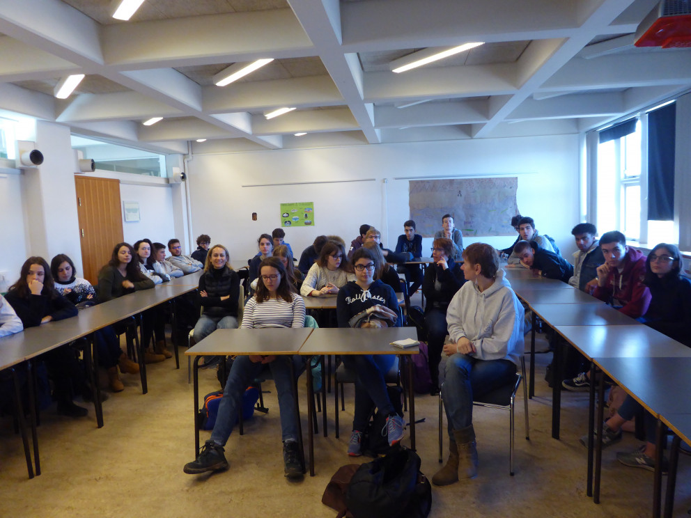 Franksir nemendur í heimsókn.