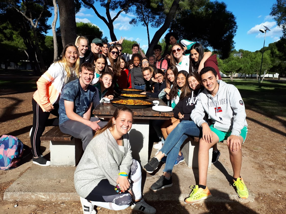 Hópur nemenda og kennara fóru til Spánar í haust vegna Erasmus+ verkefnis.