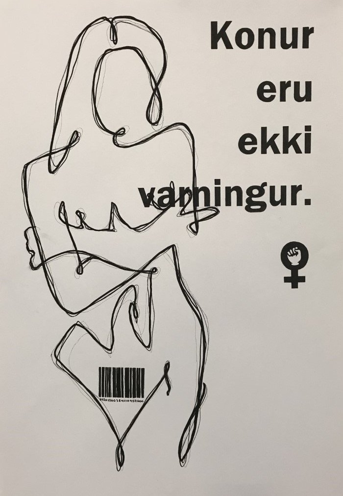 Nemendur í grafískri hönnun unnu með staðalímyndir og fordóma.