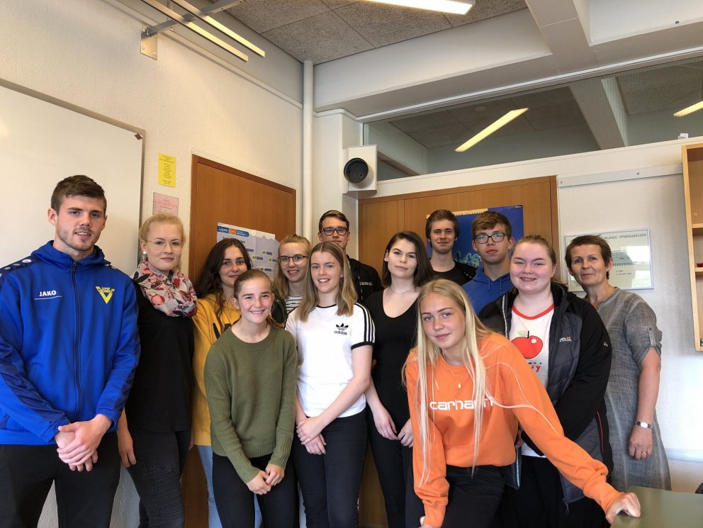 Nemendur í þýsku fengu góða heimsókn.