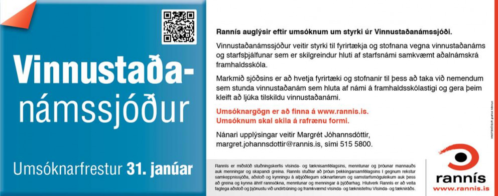 Styrkir úr Vinnustaðanámssjóði