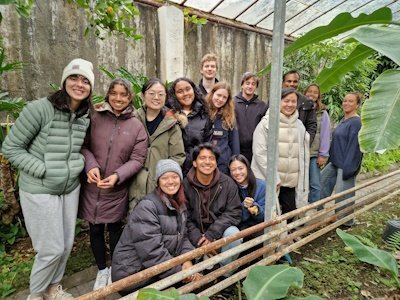 Heimsókn bandarískra arkitektanema í Garðyrkjuskólann á Reykjum