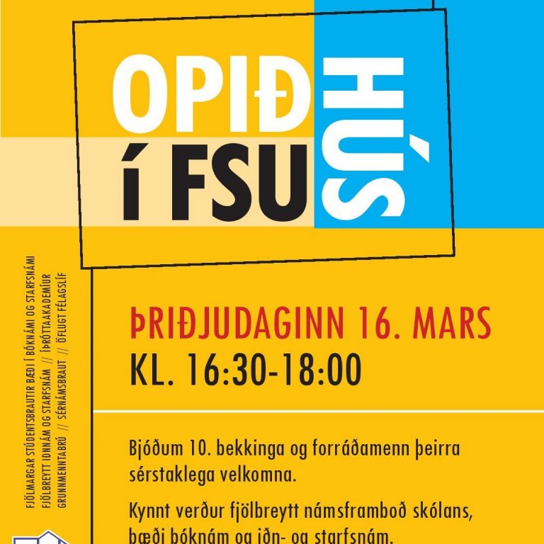 Opið hús í FSu.