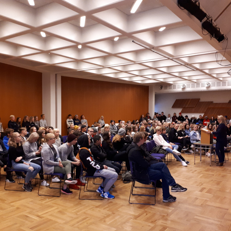 Nýnemar fjölmenntu á nýnemadag í upphafi haustannar.