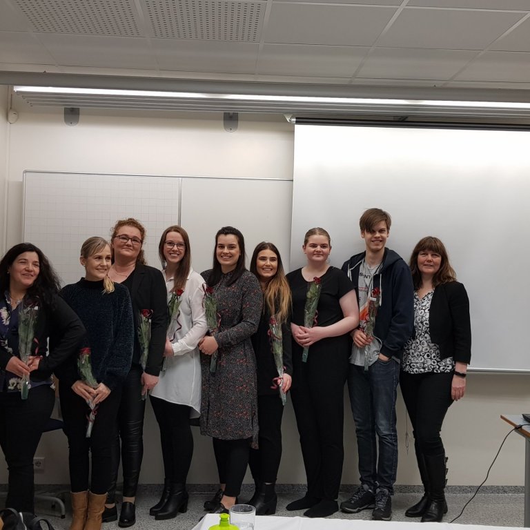 María Cristina Carlosdóttir, Geirlaug Sunna Þormar, Íris Björk Magnúsdóttir, Selma Ágústdóttir, Tinn…