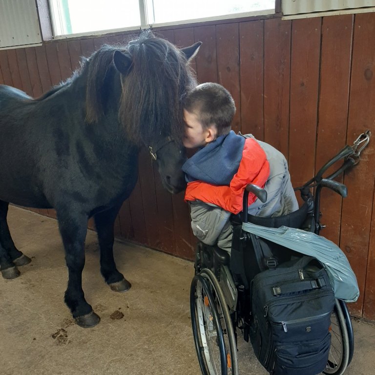 Ingimar var ánægður að hitta Brján, vin sinn eftir langt hlé.