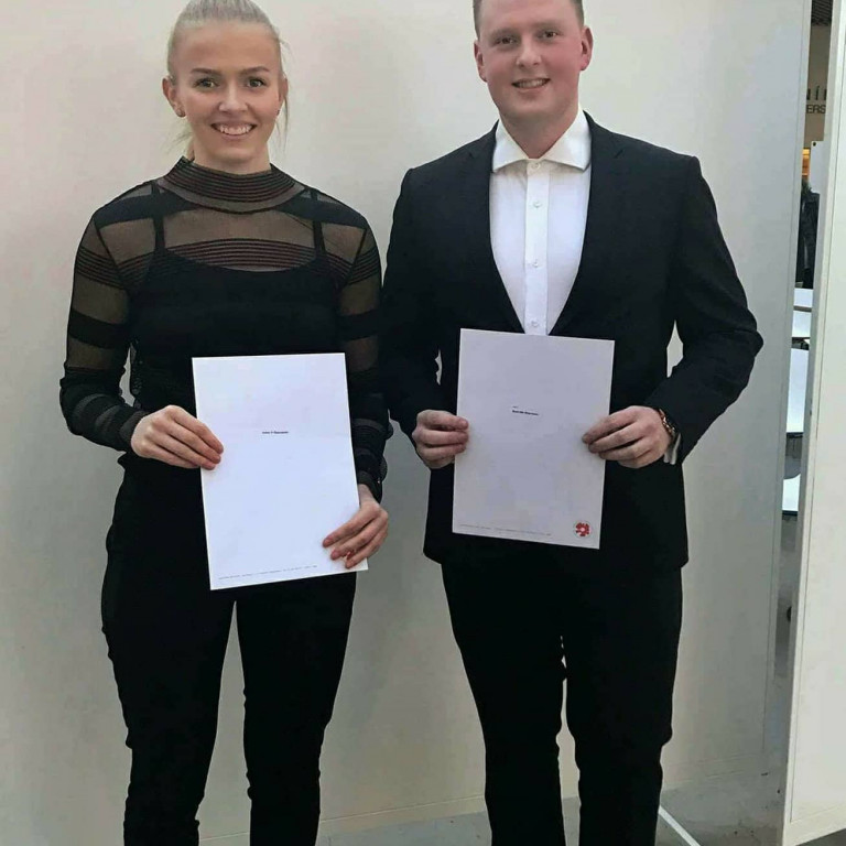 Esther Ýr Óskarsdóttir og Bjarki Már Magnússon.