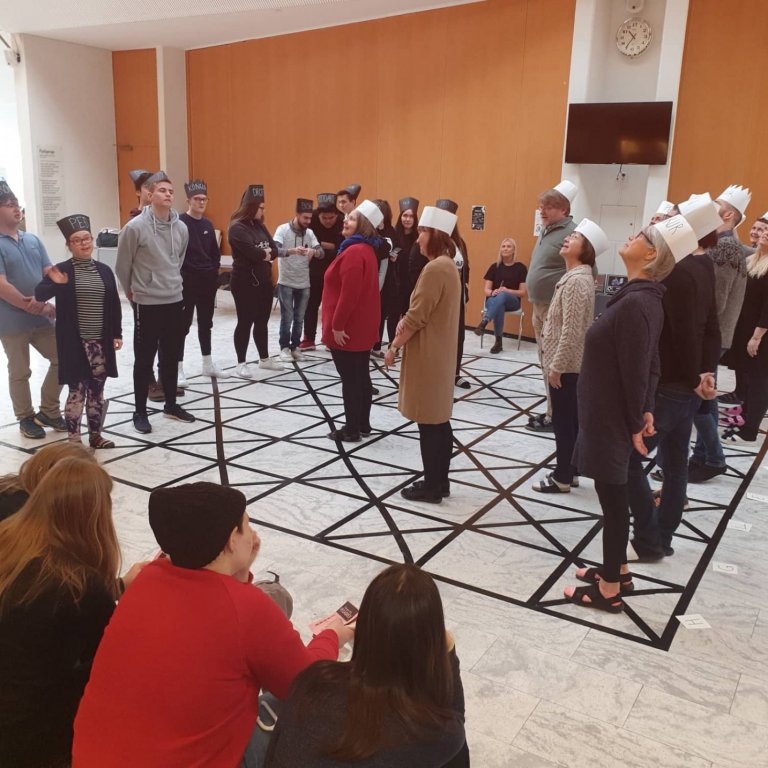 Manntaflið var á sínum stað á Kátum dögum.