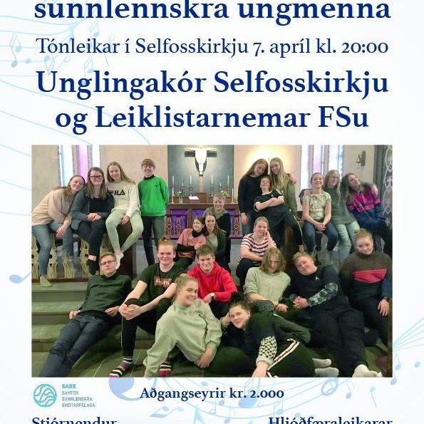 Leiklistarnemendur í FSu og Unglingakór Selfosskirkju.