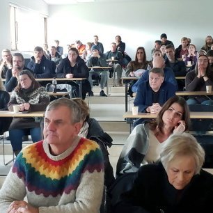 Áheyrendur á málþingi