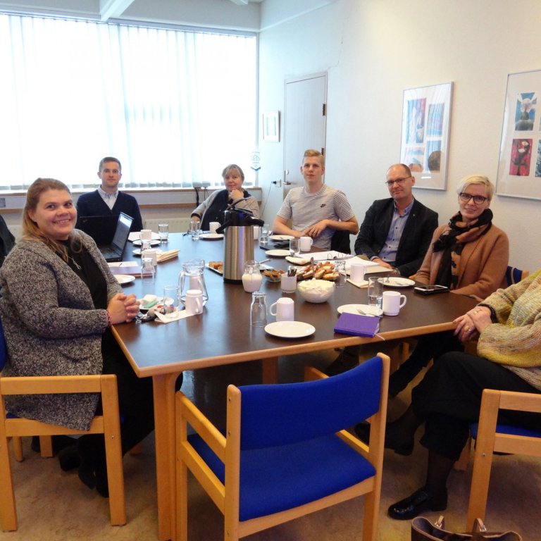 Á myndinni eru frá vinstri: Kristjana Hrund Bárðardóttir, áheyrnarfulltrúi kennara, Þórarinn Ingólfs…