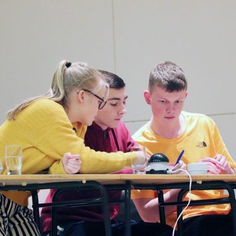 Gettu betur lið FSu finnur svarið í æfingakeppni við Borgarholtsskóla í vikunni. Mynd: GSS