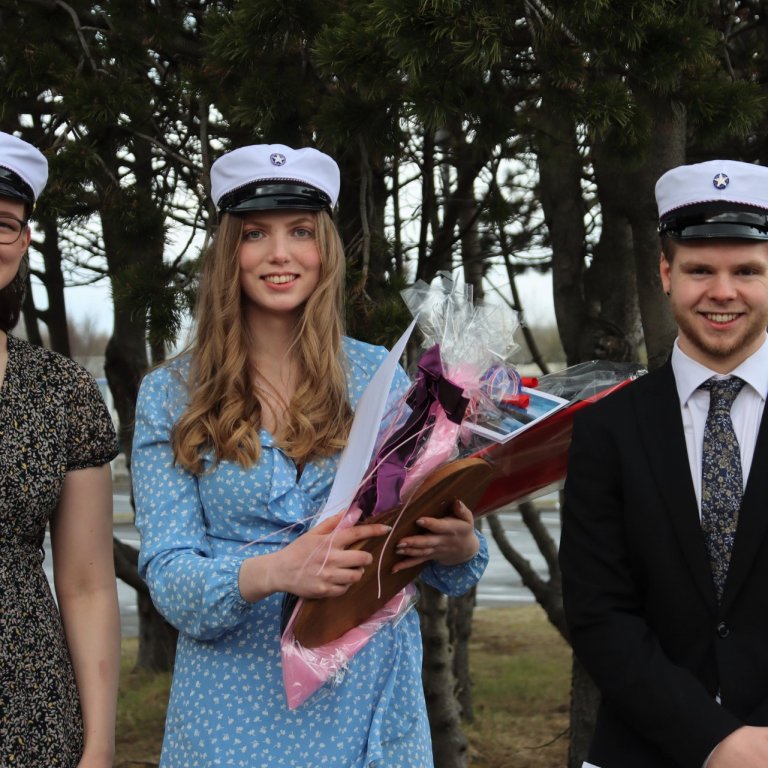 Jónína Baldursdóttir, Arney Ólöf Arnardóttir og Stefán Tor Leifsson.
