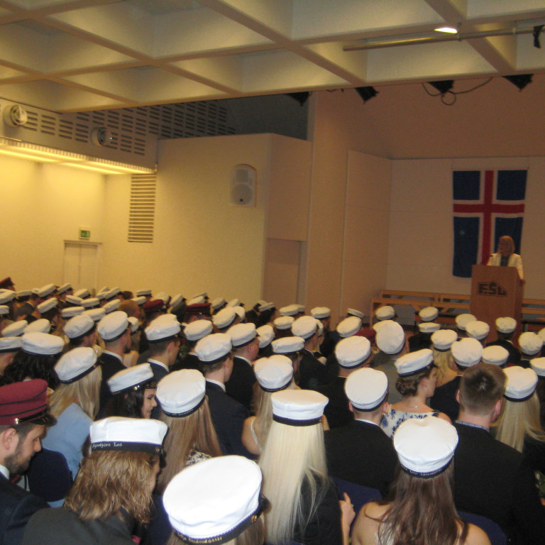 Frá brautskráningu á vorönn 2016.