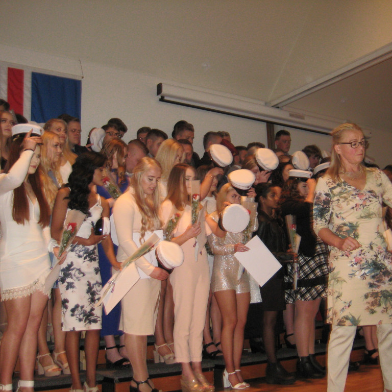 Mynd frá brautskráningu vorið 2017.