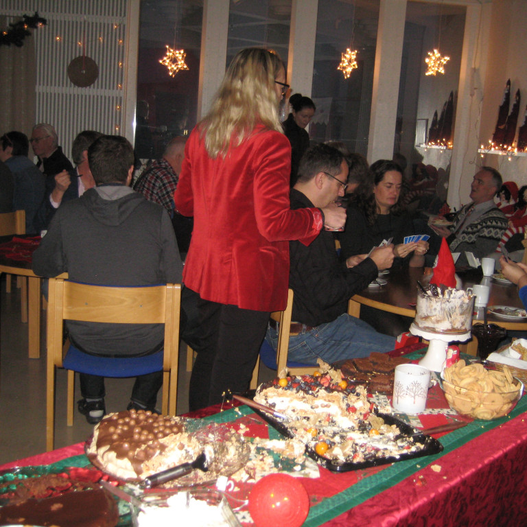 Jólahlaðborð í kaffitímanum.