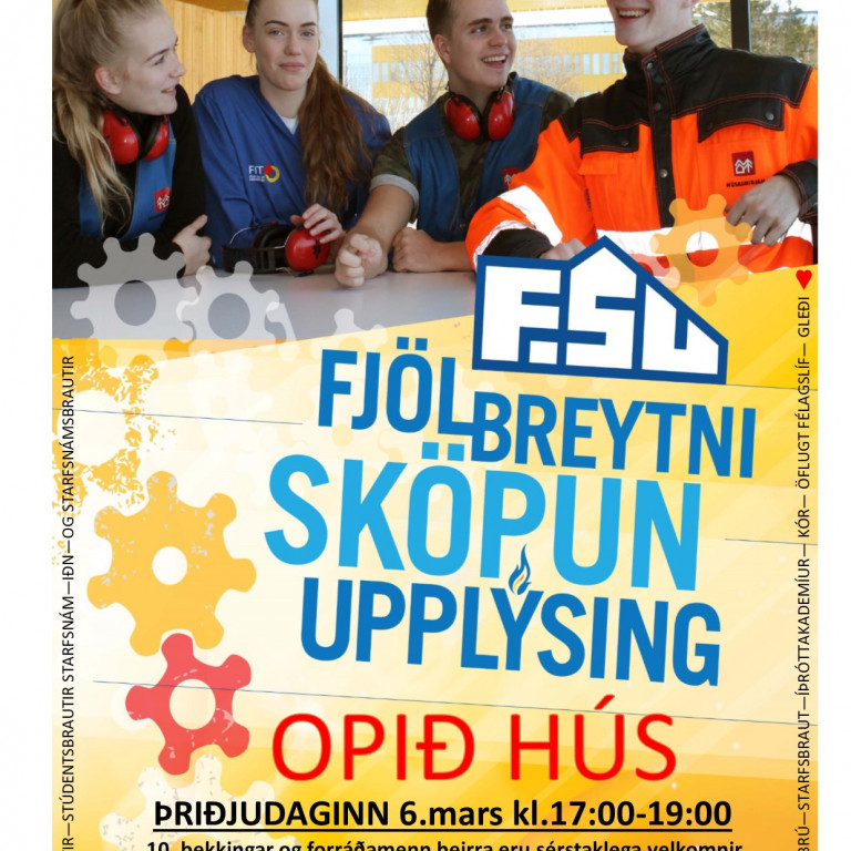 Opið hús í FSu þriðjudaginn 6. mars