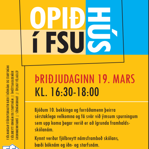 Opið hús 19. mars