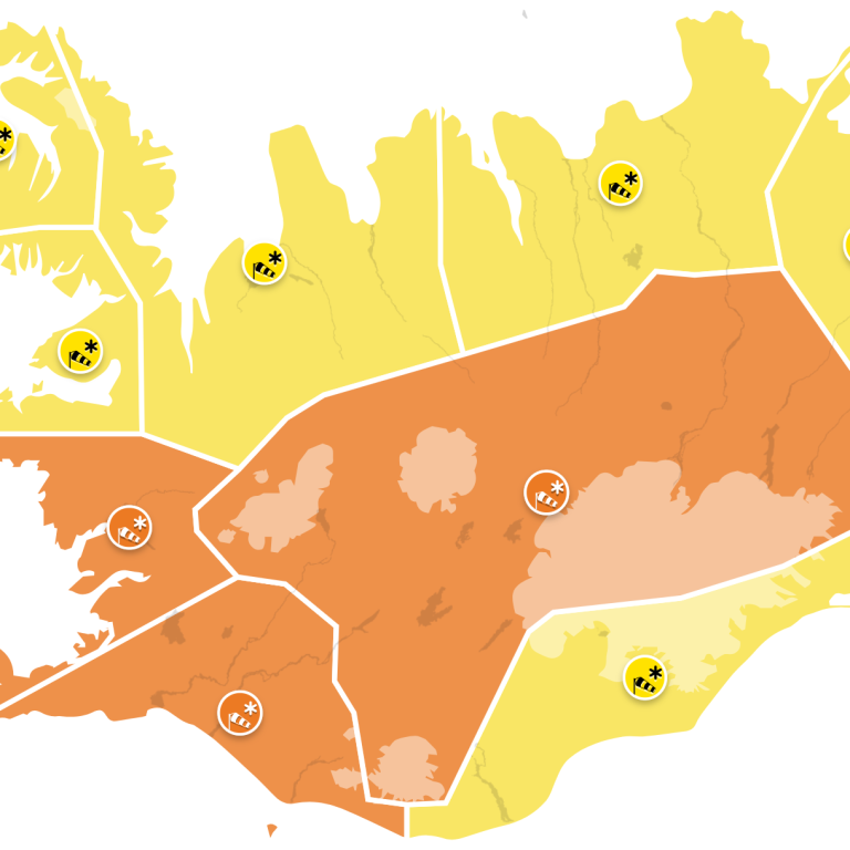 Appelsínugul viðvörun 26. mars