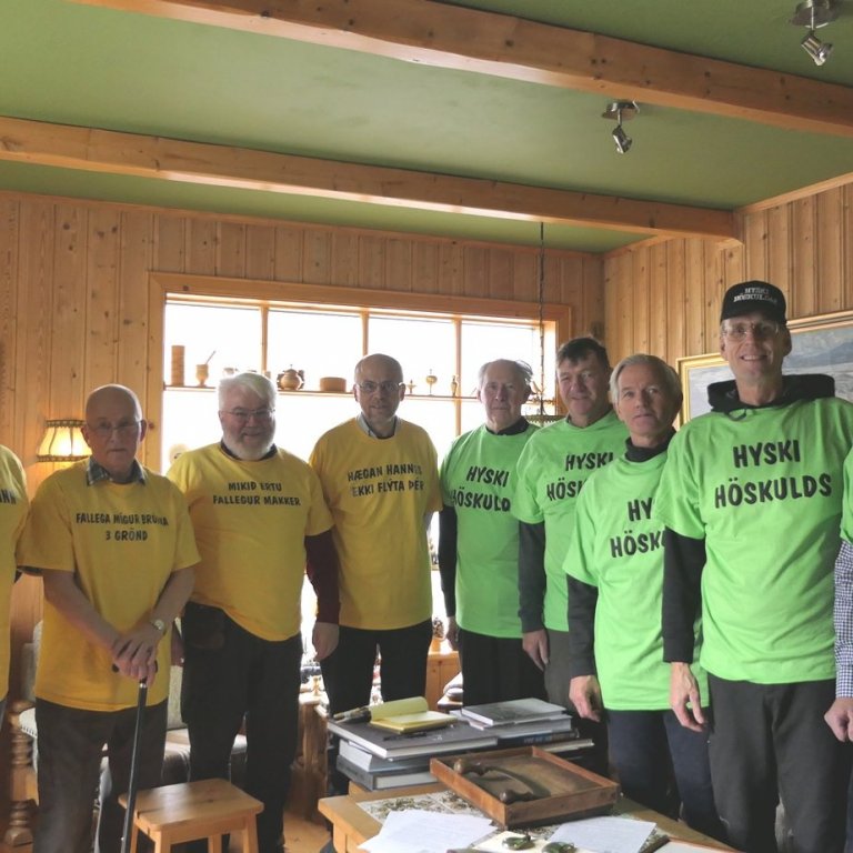 Frá vinstri:  Ingvar Bjarnason, Helgi Hermannsson, Árni Erlingsson, Ingis Ingason, Hannes Stefánsson…